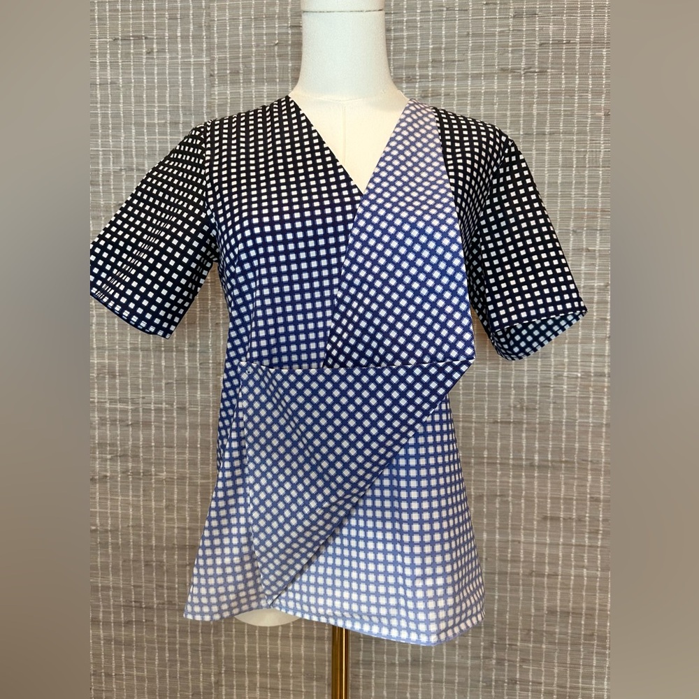 💙 COS Women’s Check Pattern Blouse 💙 - Picture 2 of 4